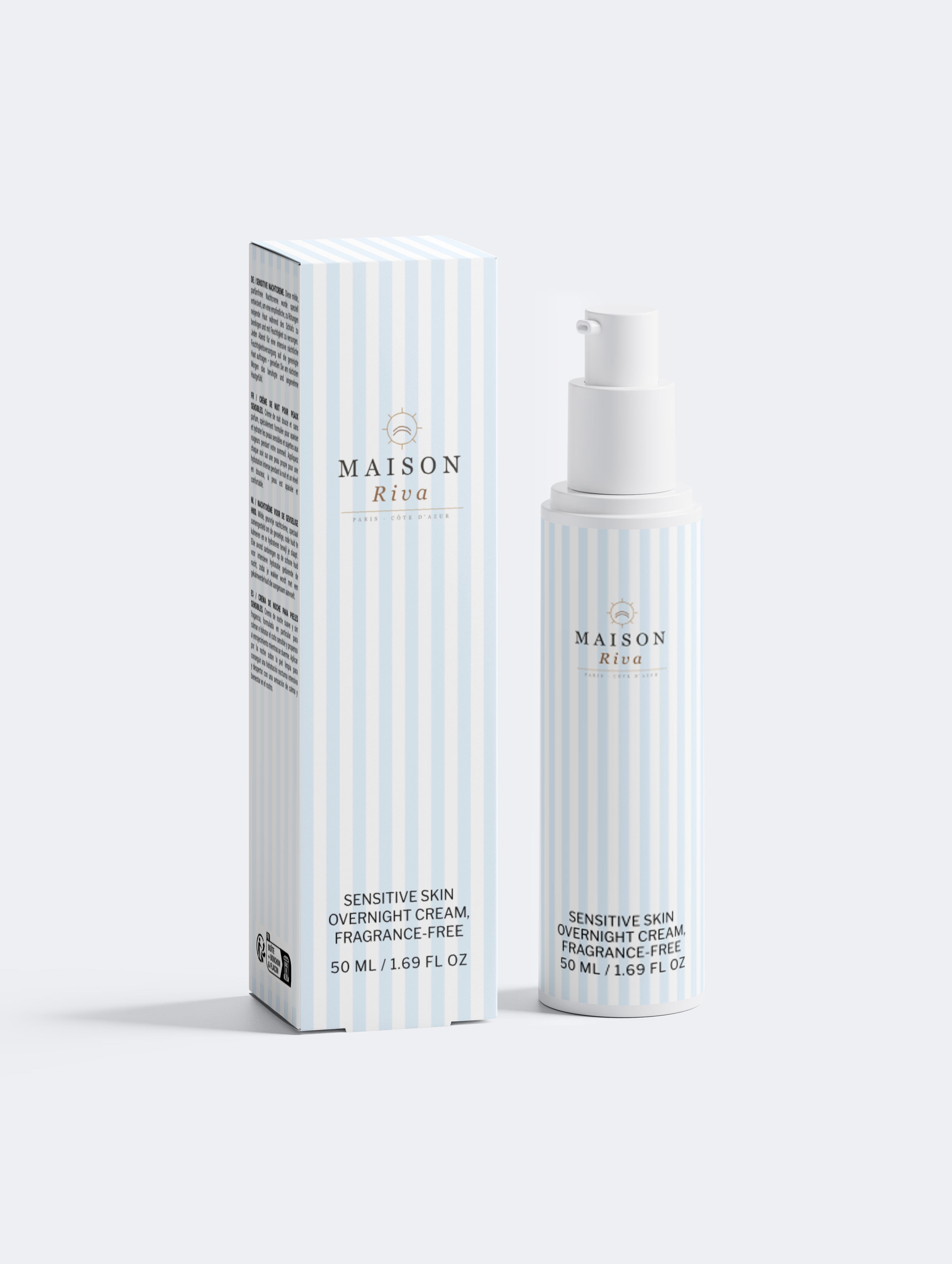 Sensitive Skin Overnight Cream, Fragrance-Free